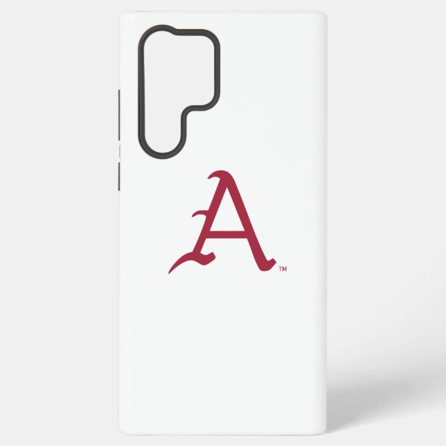 Arkansas Razorbacks Classic "A" Baseball Logo Samsung Galaxy Case (Back)
