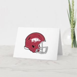 Arkansas Razorbacks Football Helmet Card