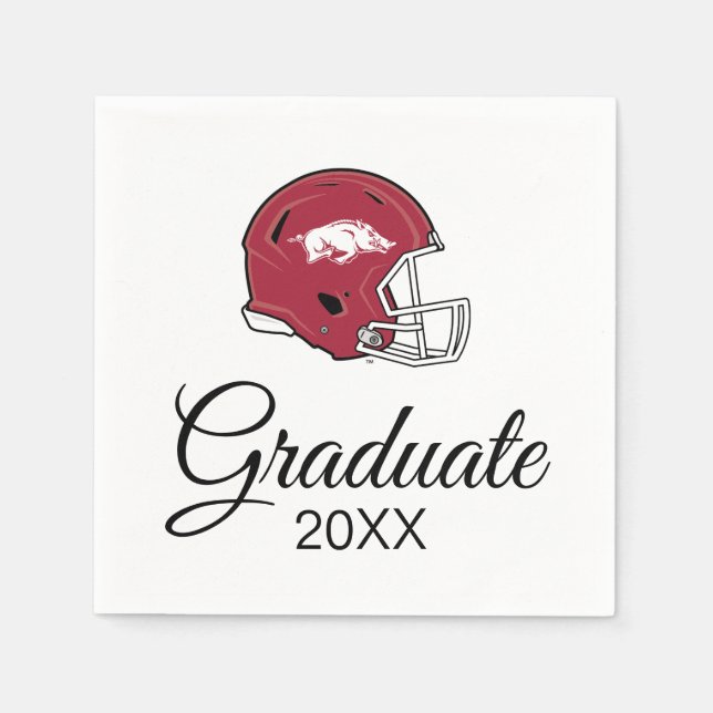 Arkansas Razorbacks Football Helmet Napkins (Front)