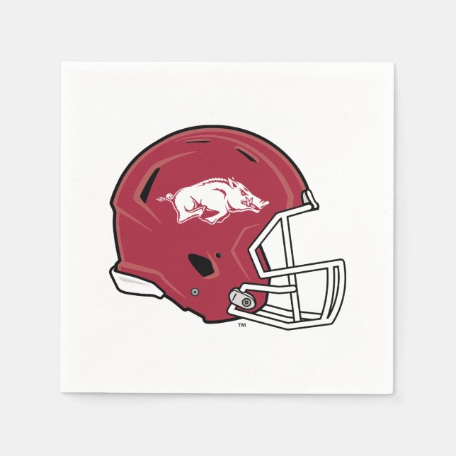 Arkansas Razorbacks Football Helmet Napkins (Front)