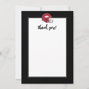Arkansas Razorbacks Football Helmet Thank You Card