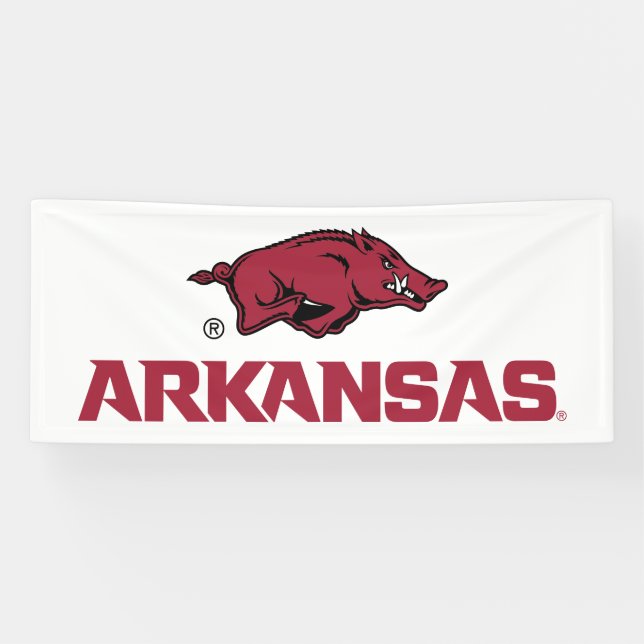 Arkansas Razorbacks Logo Banner (Horizontal)
