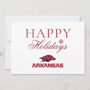 Arkansas Razorbacks Logo Holiday Card