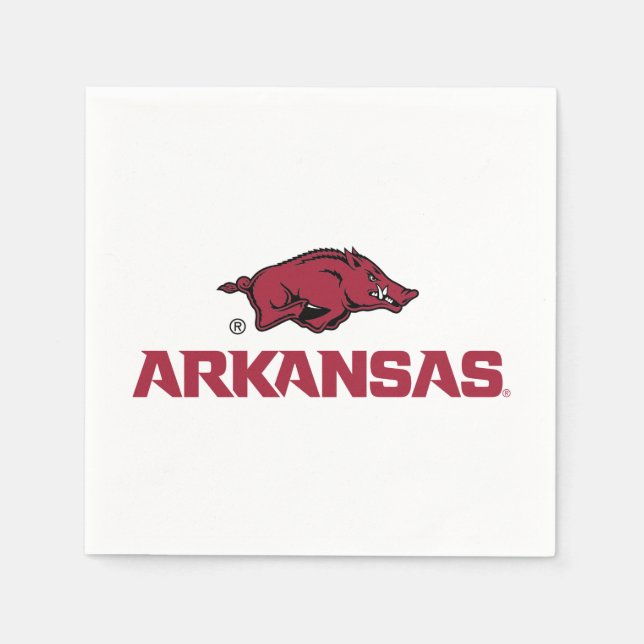 Arkansas Razorbacks Logo Napkins (Front)