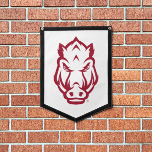 Arkansas Razorbacks Mascot Logo 3 Pennant