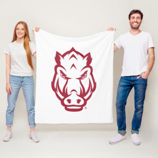Arkansas Razorbacks Mascot Logo Fleece Blanket