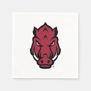 Arkansas Razorbacks Mascot Logo Napkins