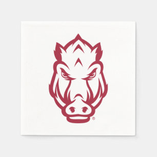 Arkansas Razorbacks Mascot Logo Napkins
