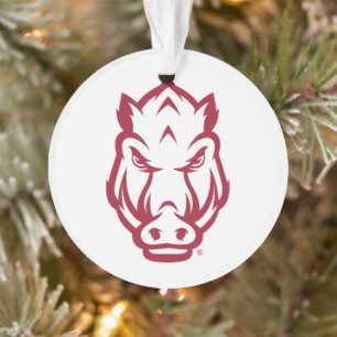 Arkansas Razorbacks Mascot Logo Ornament