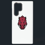 Arkansas Razorbacks Mascot Logo Samsung Galaxy S22 Ultra Case<br><div class="desc">The Arkansas Razorbacks mascot logo is a fierce representation of the school's iconic hog mascot, staring directly forward with an intense, determined expression. The wild boar's face is depicted in bold crimson and black outlines, with sharp angles emphasizing strength and aggression. The eyes are narrowed, adding to the intimidating look,...</div>