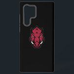 Arkansas Razorbacks Mascot Logo Samsung Galaxy S22 Ultra Case<br><div class="desc">The Arkansas Razorbacks mascot logo is a fierce representation of the school's iconic hog mascot, staring directly forward with an intense, determined expression. The wild boar's face is depicted in bold crimson and black outlines, with sharp angles emphasizing strength and aggression. The eyes are narrowed, adding to the intimidating look,...</div>