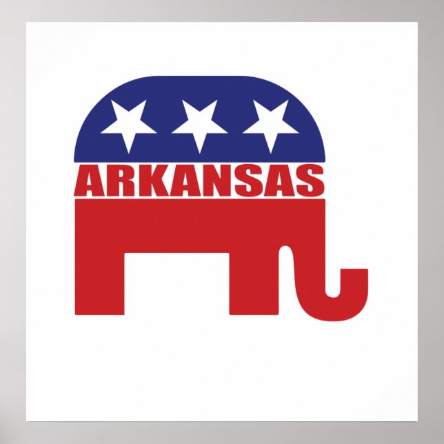 Arkansas Republican Elephant Poster (Front)