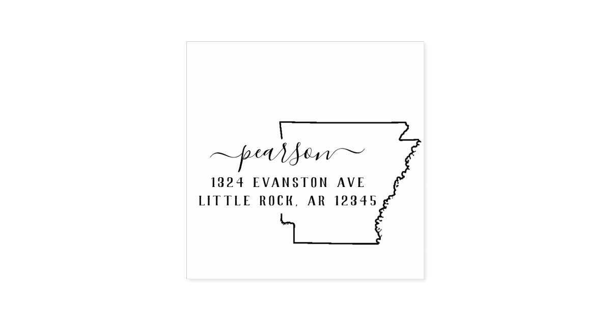 Arkansas Return Address Stamp SelfInking Zazzle
