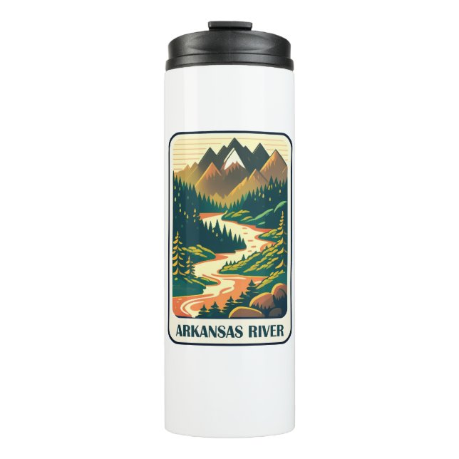 Arkansas River Colorado Colors Thermal Tumbler (Front)