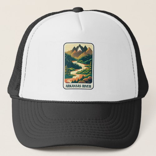 Arkansas River Colorado Colors Trucker Hat