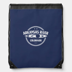 Arkansas River, Colorado Drawstring Bag