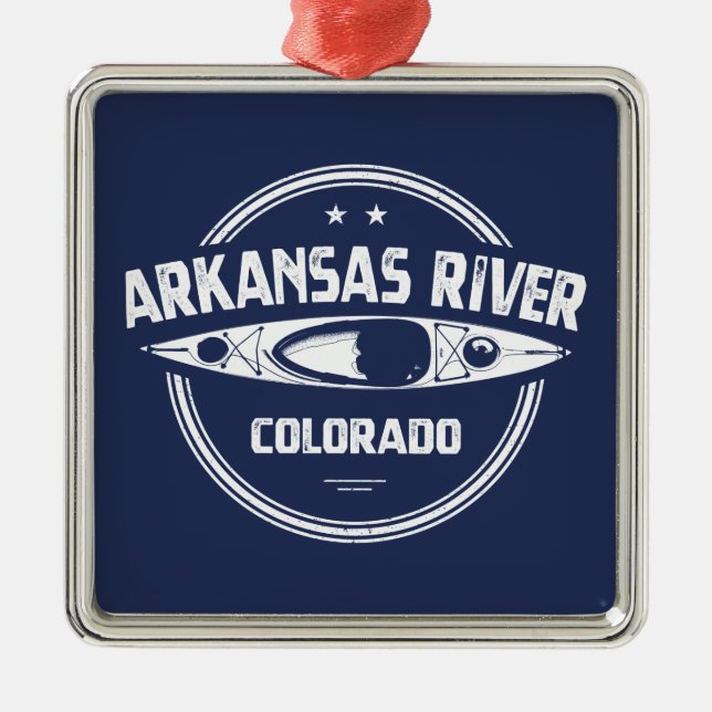 Arkansas River, Colorado Metal Ornament (Front)