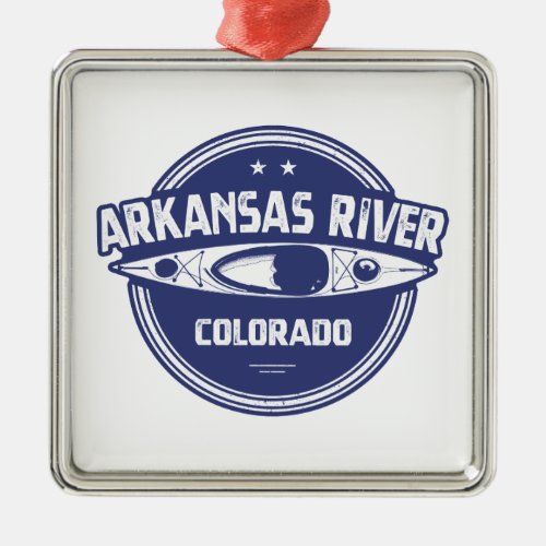Arkansas River Colorado Metal Ornament