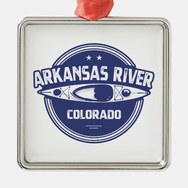 Arkansas River, Colorado Metal Ornament (Front)