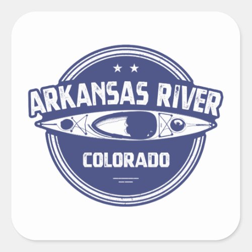 Arkansas River Colorado Square Sticker