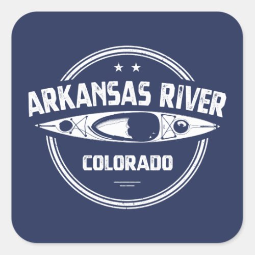 Arkansas River Colorado Square Sticker