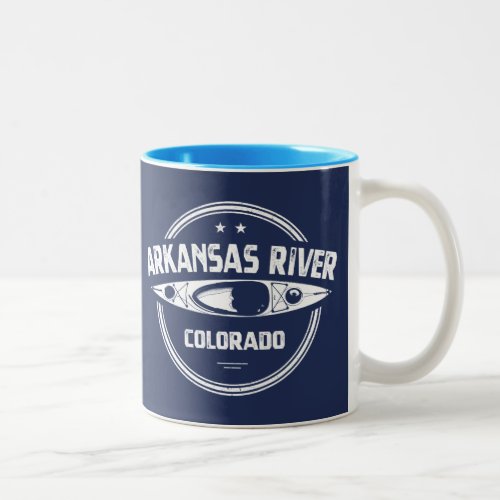 Arkansas River Colorado Two_Tone Coffee Mug