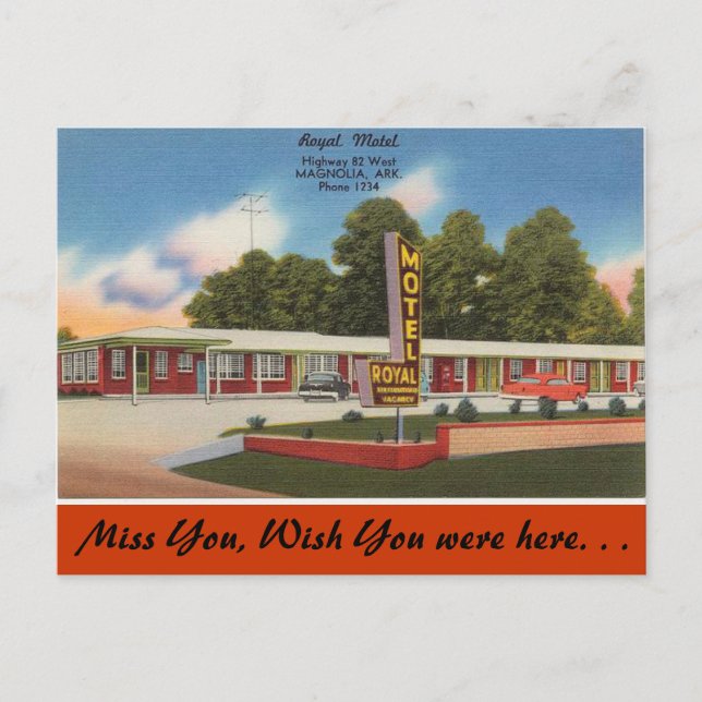 Arkansas, Royal Motel Postcard (Front)