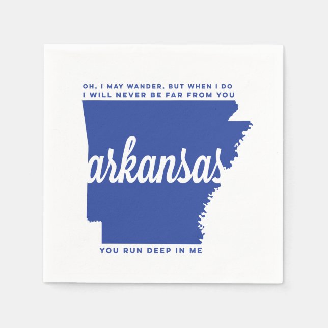 arkansas | song lyrics | blue napkins (Front)