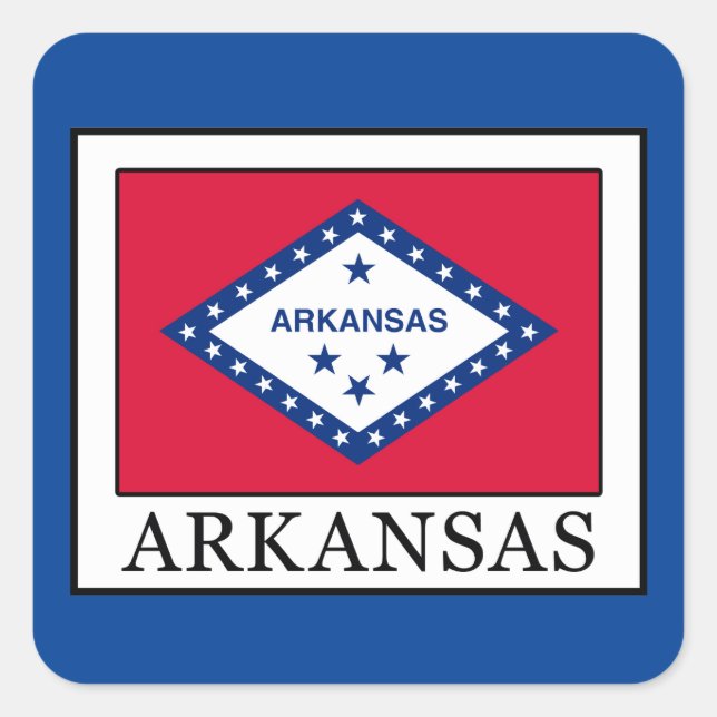 Arkansas Square Sticker (Front)