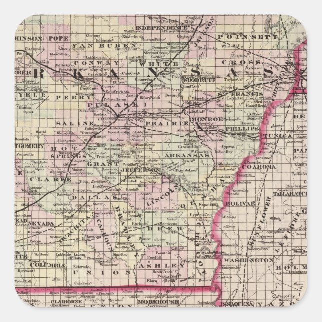 Arkansas Square Sticker (Front)