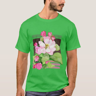 Arkansas State Apple Blossom Flower Watercolor Sti T-Shirt