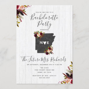 Arkansas State Bachelorette Party Invitation
