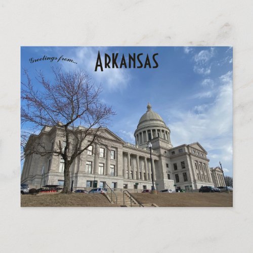 Arkansas State Capitol Little Rock Arkansas Postcard