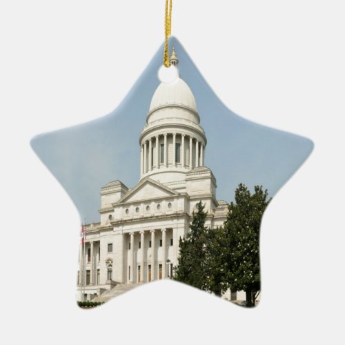 Arkansas State Capitol Little Rock Ceramic Ornament