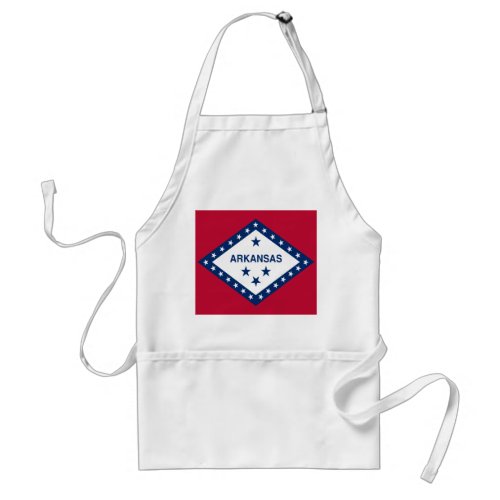 Arkansas State Flag Adult Apron