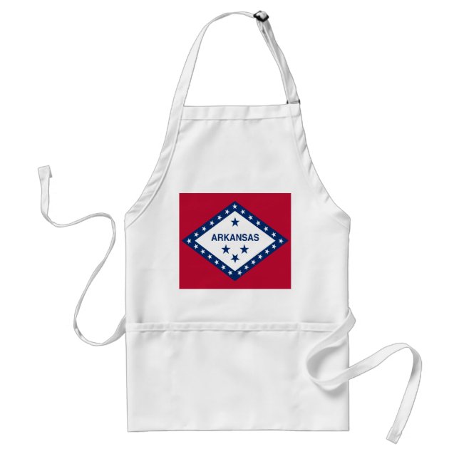 Arkansas State Flag Adult Apron (Front)