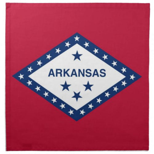 Arkansas State Flag American MoJo Napkin