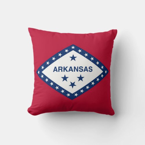 Arkansas State Flag American MoJo Pillow