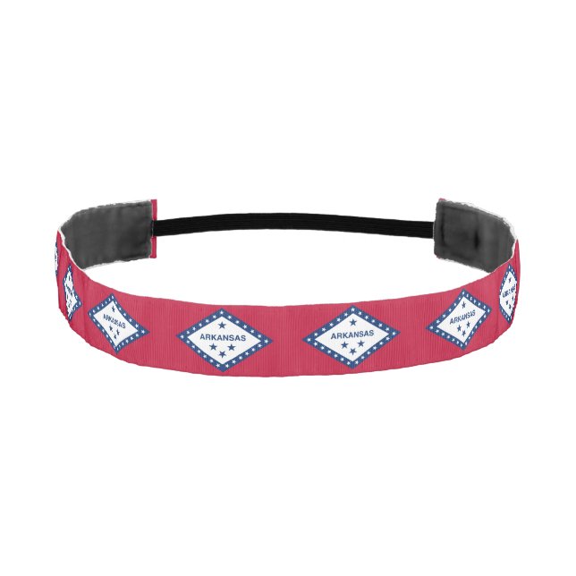 Arkansas State Flag Athletic Headband (Front)