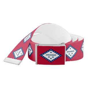 Arkansas State Flag Belt