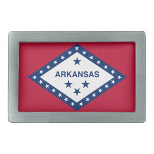 ARKANSAS STATE FLAG BELT BUCKLE