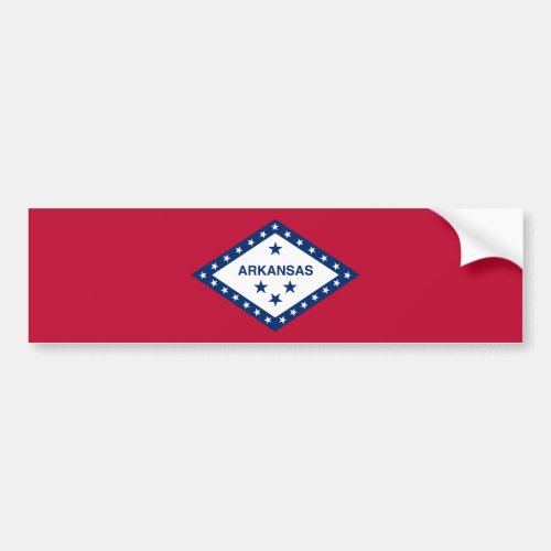 Arkansas State Flag Bumper Sticker