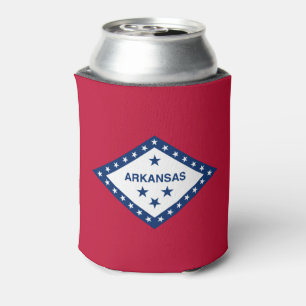 Arkansas State Flag Can Cooler