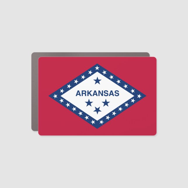 Arkansas State Flag Car Magnet (Front)