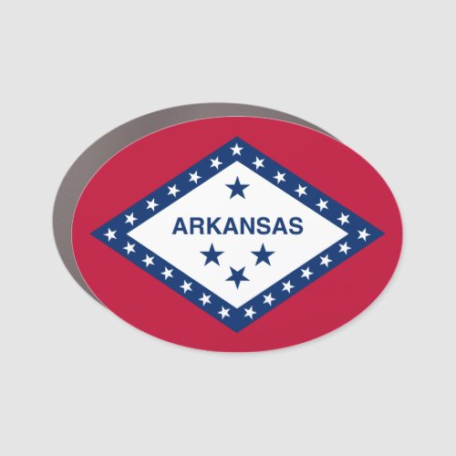 Arkansas State Flag Car Magnet