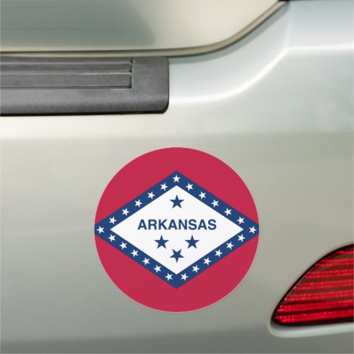 ARKANSAS STATE FLAG CAR MAGNET