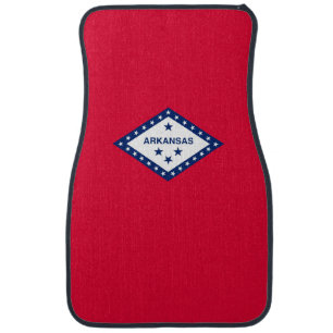 Arkansas State Flag Design Car Floor Mat