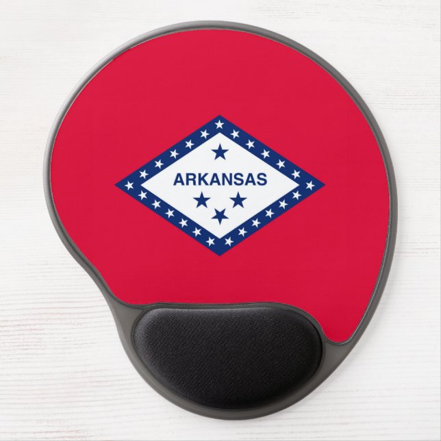 Arkansas State Flag Design Gel Mouse Pad (Front)