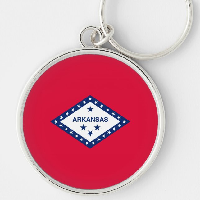 Arkansas State Flag Design Keychain (Front)