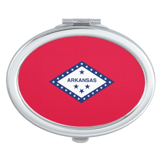 Arkansas State Flag Design Makeup Mirror (Front)